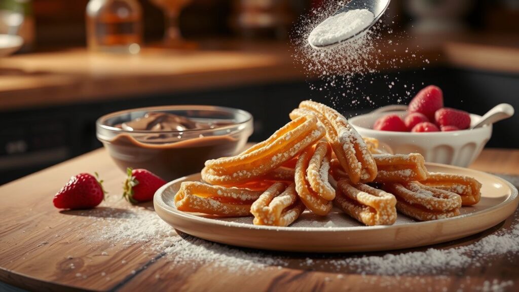 Churros Recipe: Crispy on the outside, soft inside, and coated in cinnamon sugar ,these churros are perfect with chocolate sauce.