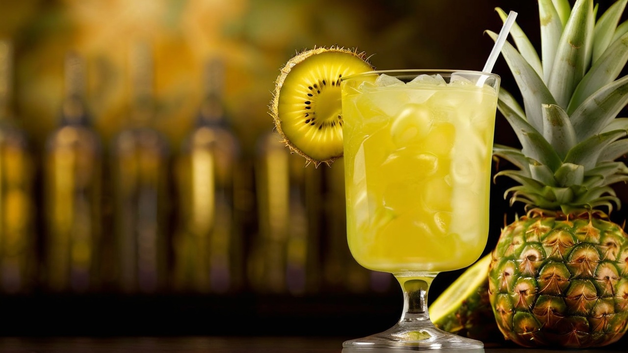 Kiwi-Pineapple Cocktail