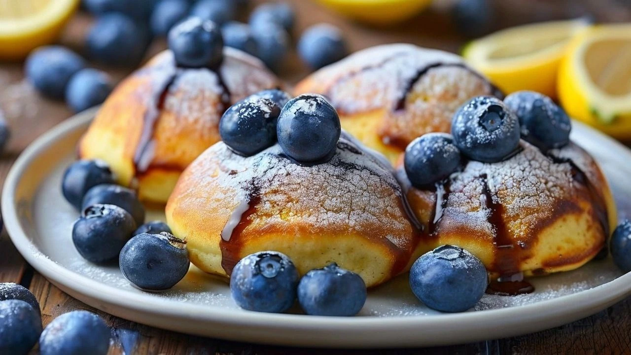 Lemon Blueberry Pancake Bites 