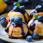 Lemon Blueberry Pancake Bites