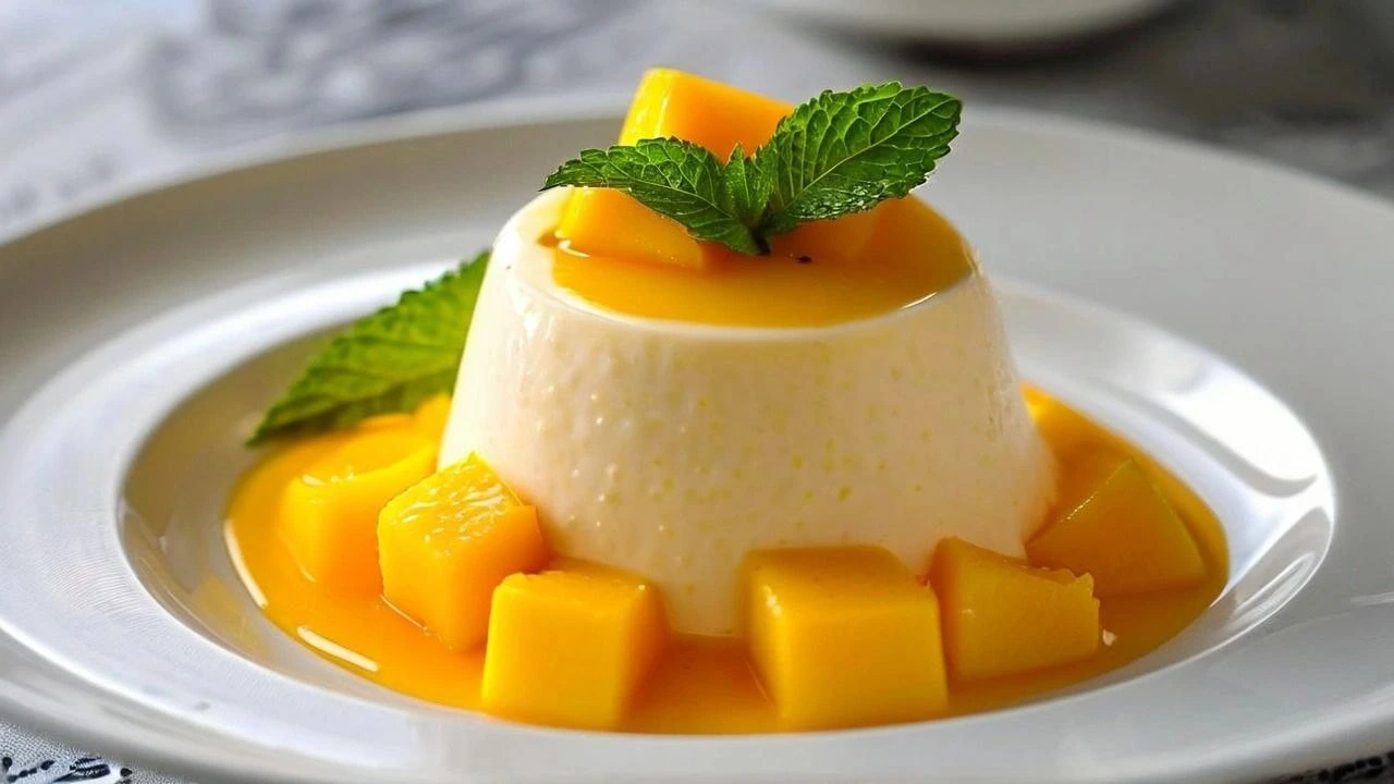 Panna Cotta with Mango