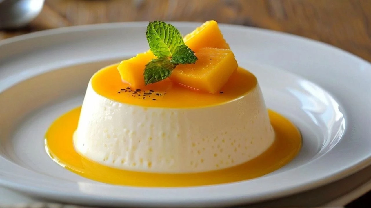 Panna Cotta with Mango