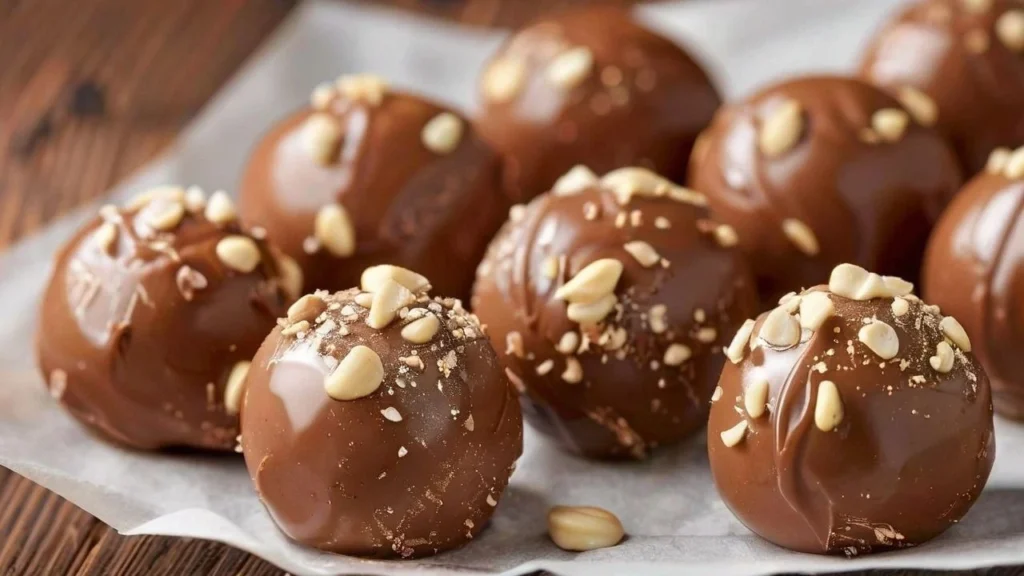 Chocolate-Coated Peanut Butter Balls