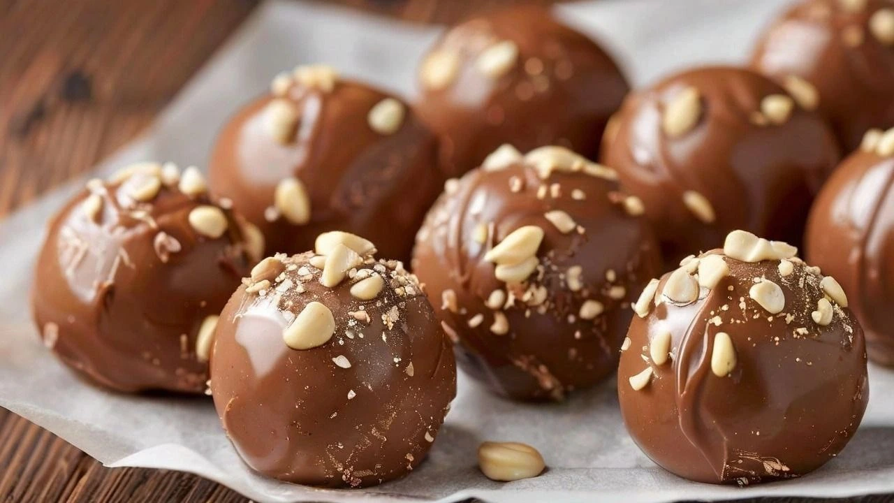 Chocolate-Coated Peanut Butter Balls