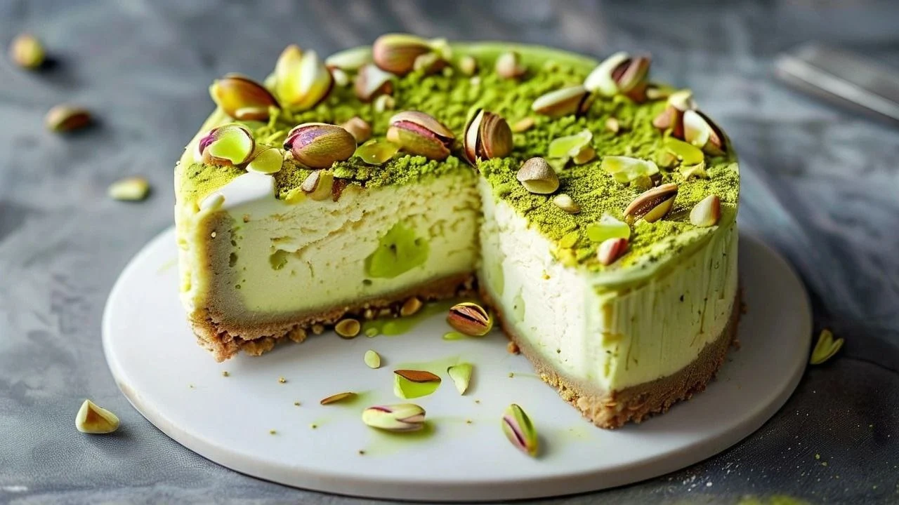 Creamy Pistachio Cheesecake