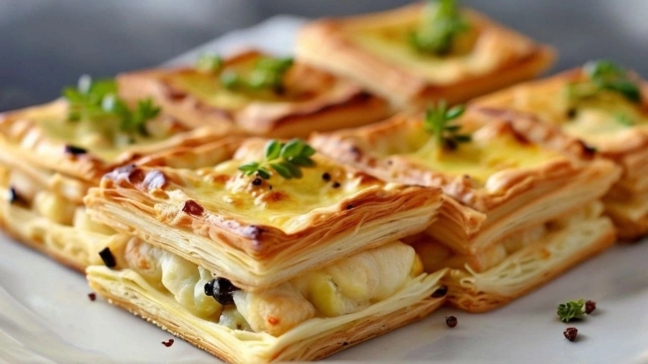 Assorted Puff Pastry Appetizer Squares