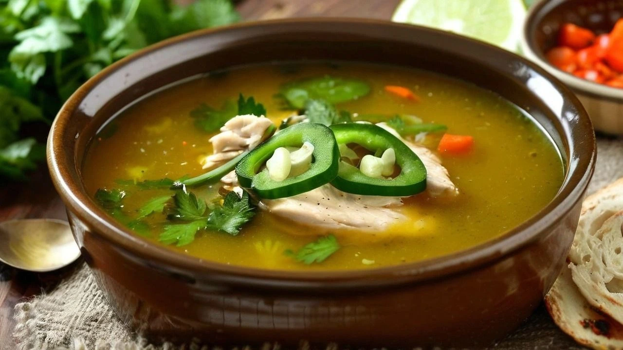 Chicken Soup with Green Chili Recipe