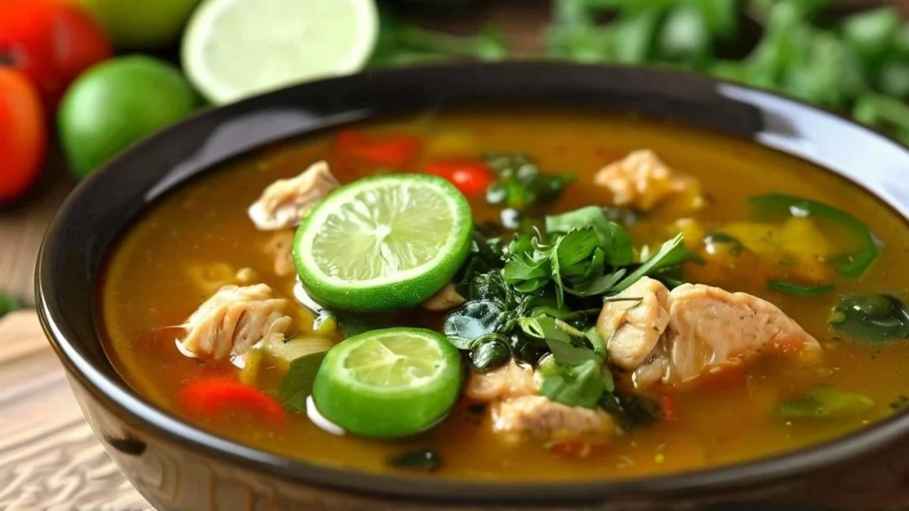 Chicken Soup with Green Chili Recipe