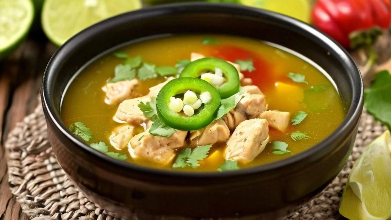 Chicken Soup with Green Chili Recipe