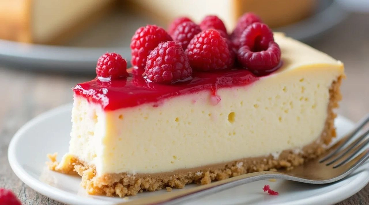 Decadent White Chocolate Raspberry Cheesecake