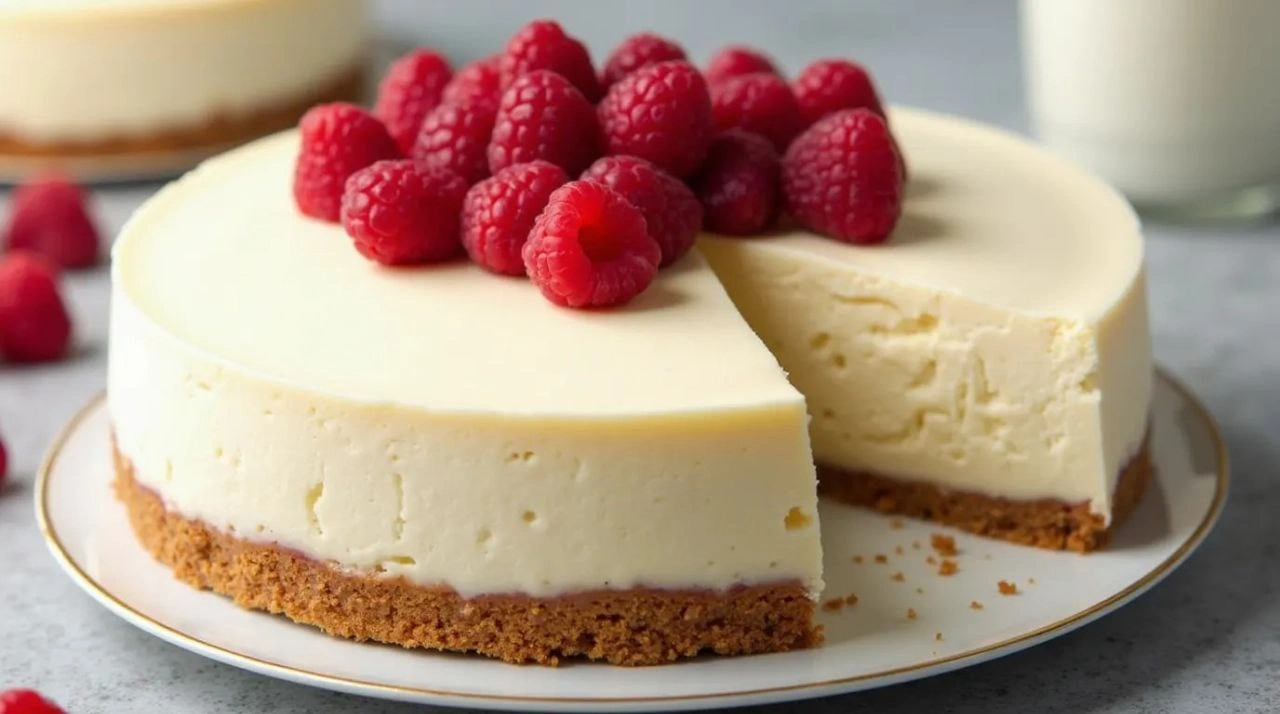 Decadent White Chocolate Raspberry Cheesecake