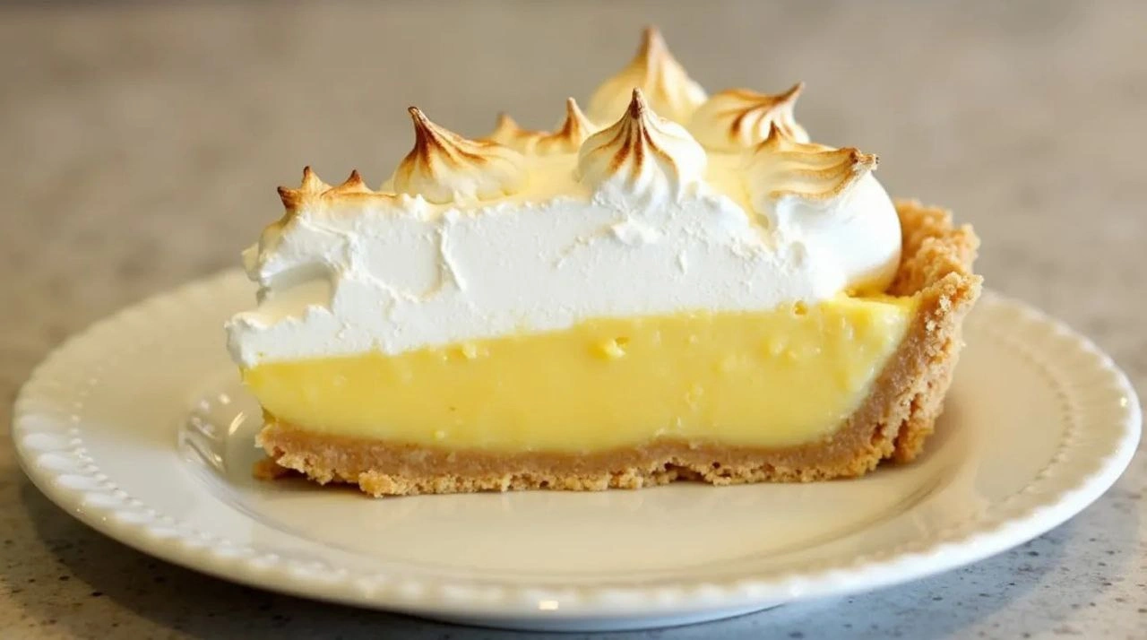 Classic Lemon Meringue Pie with a Fluffy Topping