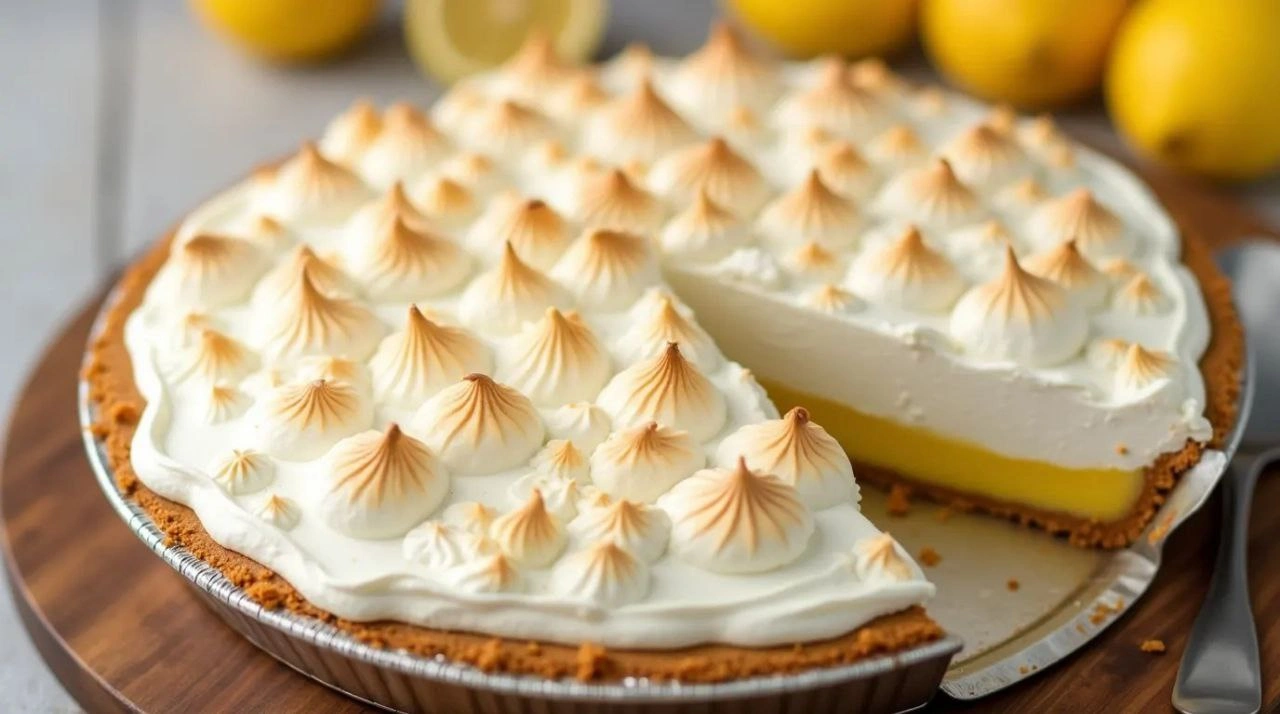 Classic Lemon Meringue Pie with a Fluffy Topping