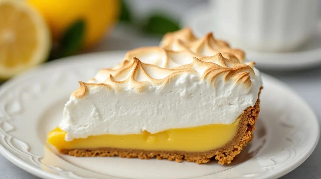 Classic Lemon Meringue Pie with a Fluffy Topping